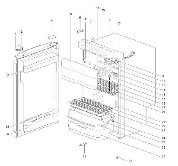 Thetford N112 Fridge Spare Parts | Reviewmotors.co